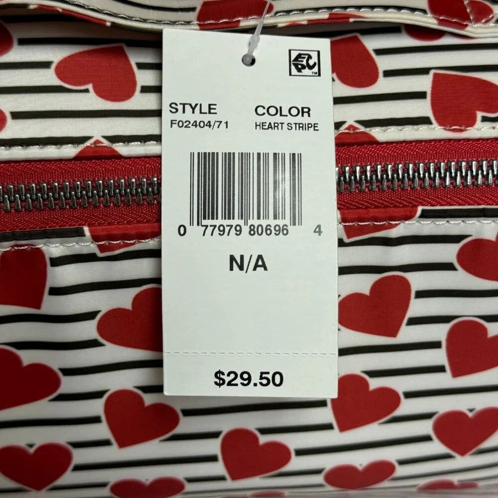 Stella & Max Zip Around Travel Case – Heart Stripe - Picture 5 of 5